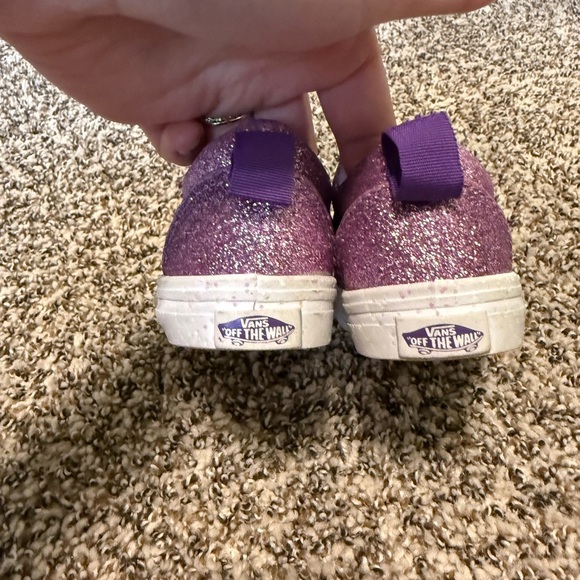Sparkly Purple Vans Toddler Shoes - Picture 3 of 6